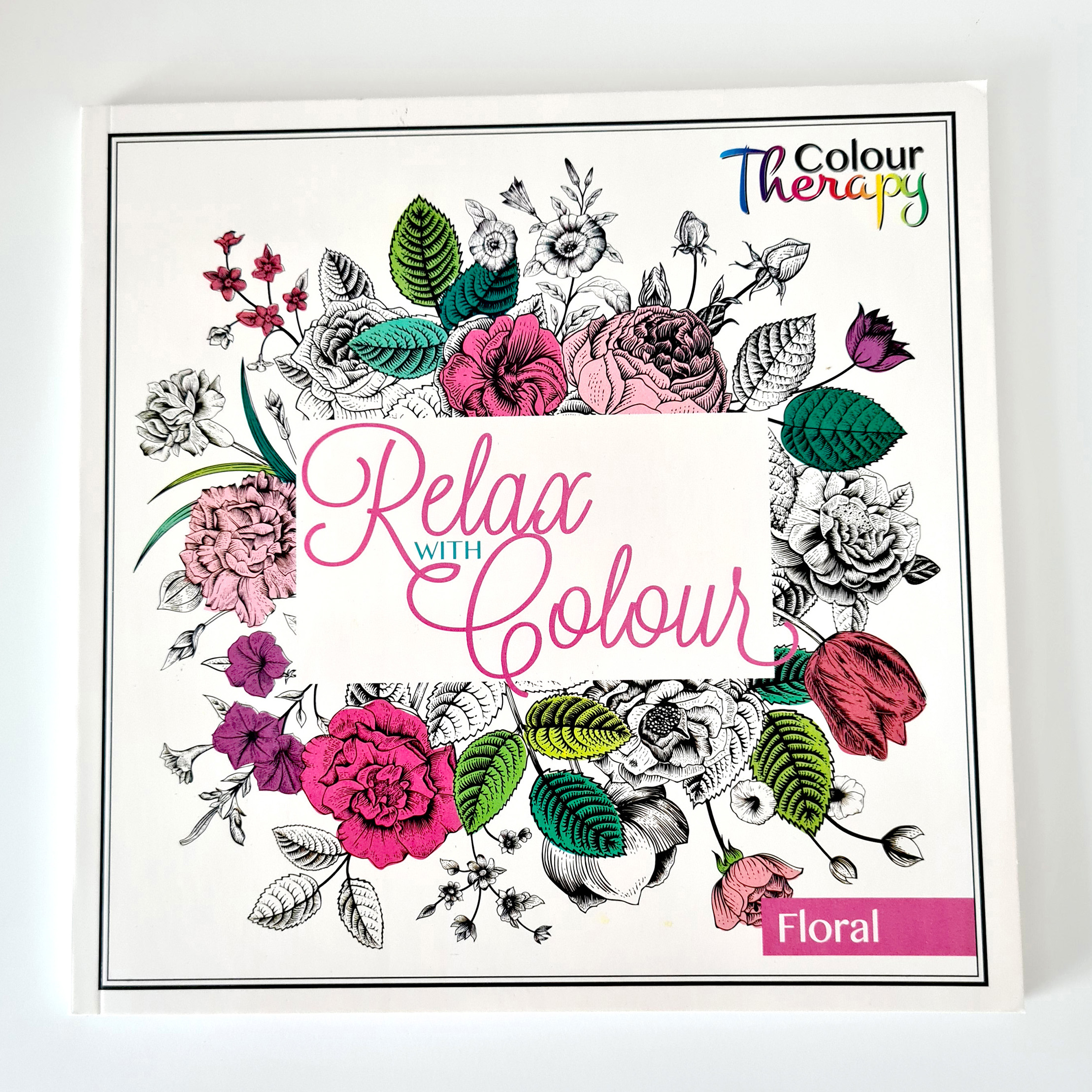 Floral colouring book for adults